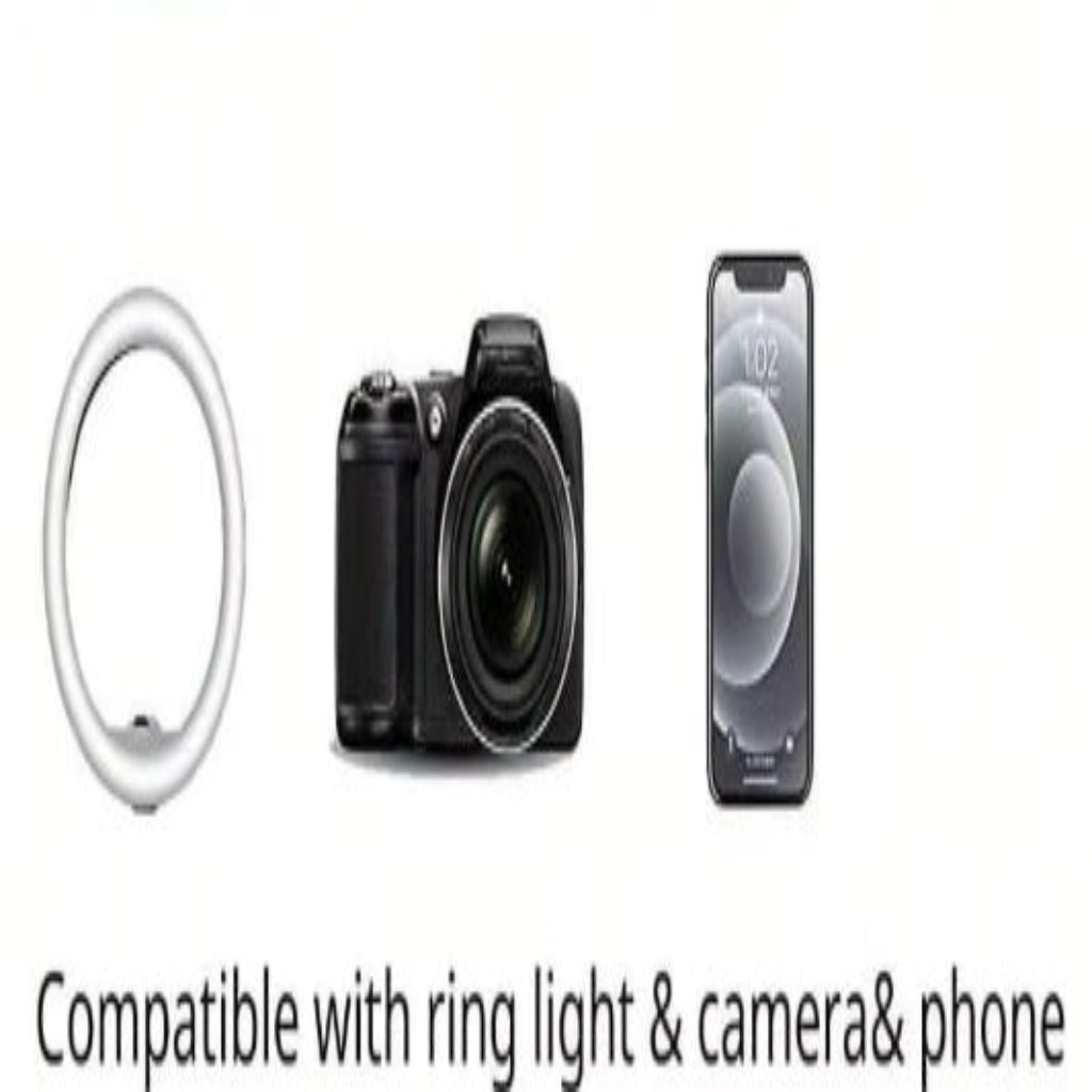 Foldable Tripod and Phone Holder Clip 160cm Multifunctional for Phone and Camera