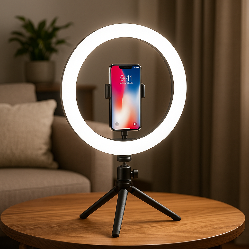 26 cm ring lights with tripod and all smartphone holder