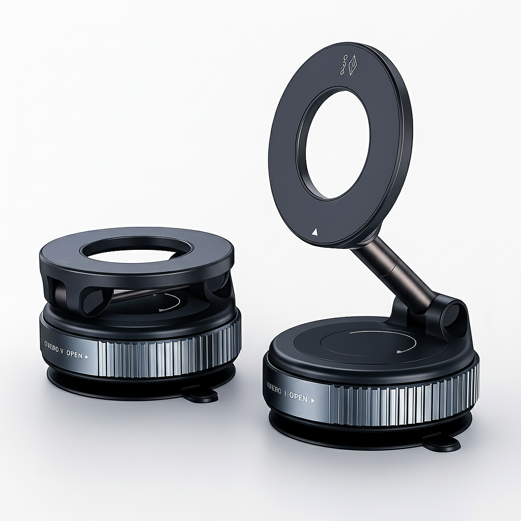 Adjustable Magnetic Car Phone Holder for All Smartphones 