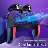 A69F-Double Fan Cooling Mobile Phone Gamepad Controller Suitable For Pubg Games And Movies
