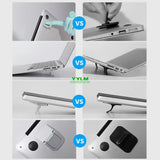 Laptop stand, removable mini feet, made of aluminum for MacBook, Huawei, Xiaomi