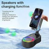 Induction Mobile Phone Bracket Audio Household Intelligent Wireless Bluetooth Speaker Office Vertical Flat Bracket