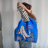 Women's Shoulder Bag Embroidered Ladies Casual Handbag Tote Reusable Shopping Bag