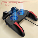 A69F-Double Fan Cooling Mobile Phone Gamepad Controller Suitable For Pubg Games And Movies
