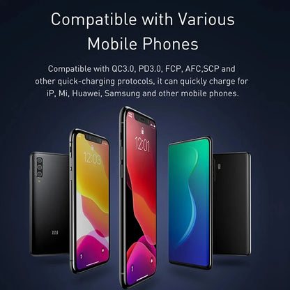 Baseus 10000mAh or 20000mAh Power Bank with 22.5W Fast Charging, Compatible with All Smartphones