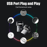 LED Signal Lights Auto Reading Lamp New Universal USB Car Interior Ambient Atmosphere Light Decorations Car Interior Accessories