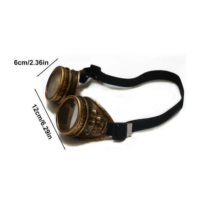 Vintage-Sonnenbrille im viktorianisch-gotischen Stil, Cosplay-Nieten, Steampunk-Brille, Schweißerbrille