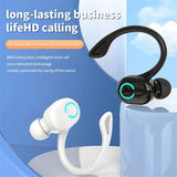 Bluetooth 5.2 Ear Hook Earphones Wireless Headphone Mini Handsfree Waterproof Sport Music Headset Single Right Earbuds with Mic