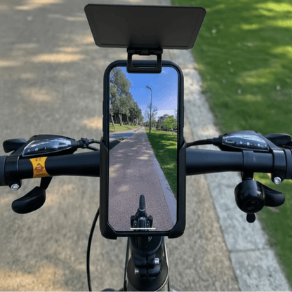 Phone Sun Shade on Bike - Optimized